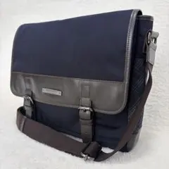 美品✨バーバリーブラックレーベル メッセンジャーバッグ ネイビー ノバチェック