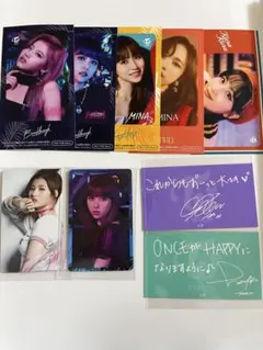 TWICE ICカードステッカー　トレカ　メッセージカード　モモ サナ ミナ