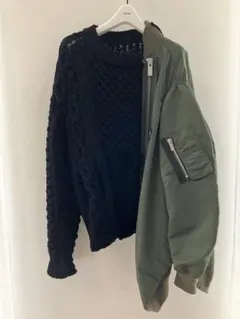 2025年最新】sacai ニット ma-1の人気アイテム - メルカリ