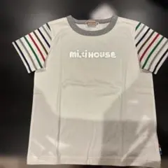 ミキハウス 半袖Tシャツ マルチボーダー 120のサムネイル