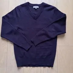 Freude ダークネイビー Vネックセーター 150