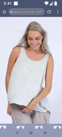 衣類41／salsation サルセーション　リバーシブル　デミタンク　Mサイズ 衣類41／salsation サルセーション リバーシブル デミタンク Mサイズ