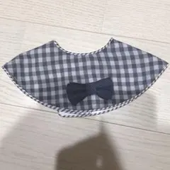 ＭＡＲＬＭＡＲＬ水通しのみグレー チェック柄 スタイ・よだれかけ