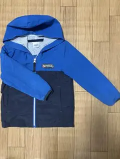 OUTDOOR フード付きジャケット 青黒