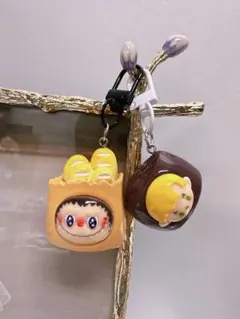 【ハンドメイド】可愛い ブブキーホルダー　2個セット　プレゼント付き