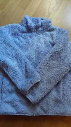 美品UNIQLO ファーリーフリースジャケット 140サイズラベンダー