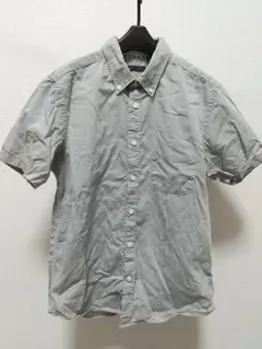 HARE 半袖シャツ Ｍサイズ ハレ グレー シンプル モノトーン 日本製 古着