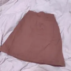 ピンク フレアスカート ゴムウエスト