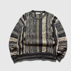 90s イタリア製 GIORGIO 3Dニット セーター L coogi 系