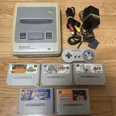任天堂 スーパーファミコン 本体 ソフト5本セット