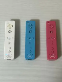 Wiiリモコン 3色セット ホワイト ブルー ピンク