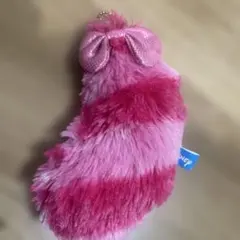 ディズニー　チシャ猫　リボン付きしっぽキーホルダー