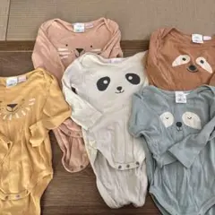 ZARA 動物プリントロンパースセット