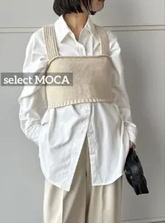 k0335 select MOCA バックスリットリラックスビスチェ　アイボリーのサムネイル
