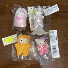 [専用]ハローキティレトロ コスチュームドール キーホルダー　4点