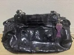 ANNA SUI アナスイ エナメル トート ブラック 黒