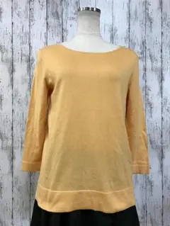 マッキントッシュフィロソフィー 長袖ニット　サイズ38(M相当) イエロー系