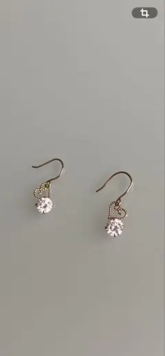 10kハートイヤリング