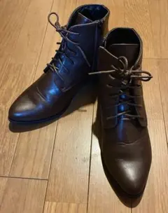 Libertydoll ポインテッドローヒールブーツ L(24cm)