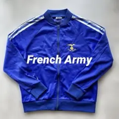 フランス軍 エアフォース トレーニングジャケット ジャージ 空軍 ブルー 青希少