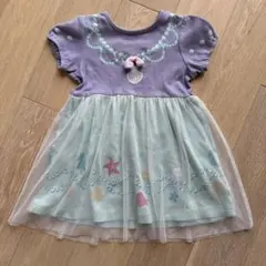 ベルメゾン プリンセス アリエル 半袖ワンピース 100cmのサムネイル