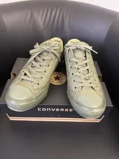 美品CONVERSE コンバース軽量スニーカーコンバース24、5cmカーキ