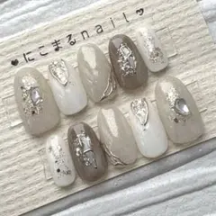 メルカリ便 ネイルチップ 現品 ニュアンス マグネット ネイル NO.401