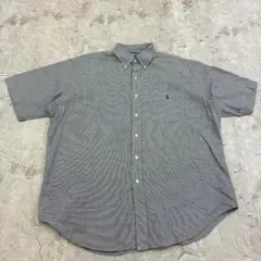 Ralph Lauren GOLF　チェック 半袖シャツ 千鳥格子 古着 XL