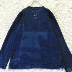 日本製 パラスパレス 藍染め ダブルガーゼシャツ M - メルカリ