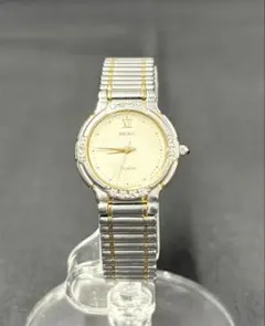 専用 SEIKO 10Pダイヤ エクセリーヌ シェル レディース腕時計 1127 SEIKO 10Pダイヤ エクセリーヌ シェル文字盤 レディース腕時計 1127