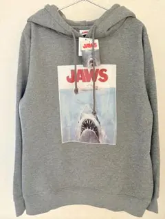 新品✨未使用 ✨Mサイズ タグ付き JAWS ジョーズ パーカー 裏起毛 グレー