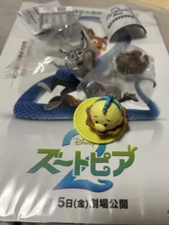 ズートピア　　ディズニー　ガチャガチャ　３点セット