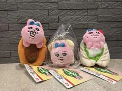 おぱんちゅうさぎ フレッシュおぱんちゅマーケット 惣菜パンマスコット 3点セット