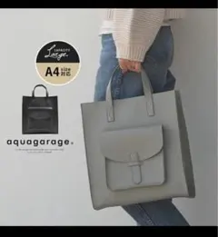 aquagarage A4対応トートバッグ ブラック