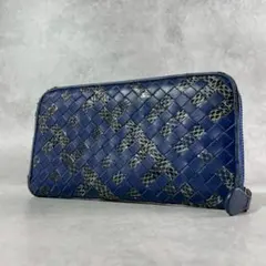 ボッテガヴェネタ イントレチャート パイソン ラウンド長財布