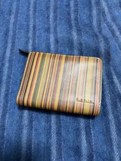 ☆新品☆ほぼ未使用☆ポールスミス ビンテージ ストライプ柄　☆折り財布☆