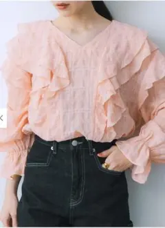 SENSE OF PLACE アーバンリサーチ チュニックフリルブラウス