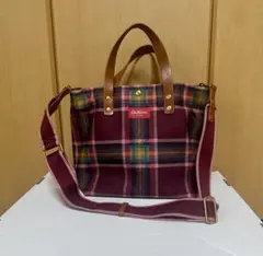 キャスキッドソン　チェック トートバッグ