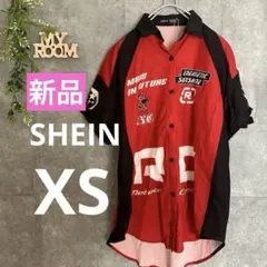 SHEIN シーン レディース ダンス 衣装 赤 レッド 半袖 シャツ xs