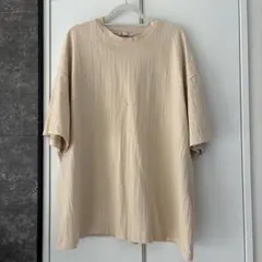 ZARA ベージュ オーバーサイズ Tシャツ XL