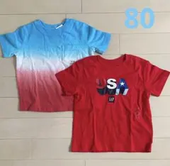 【新品】80cm babyGap 半袖Tシャツ♡2枚セット