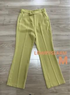 LOWRYS FARM ローリーズファーム カラーフレアパンツ イエロー M