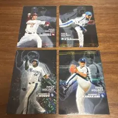 2004 タイトルホルダー プロ野球　チップス　選手カード４枚セット