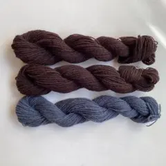 手紡ぎ糸　双糸　63g シェトランド　チェビオット