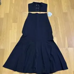 ブラックスカートセットアップ ビスチェ付き