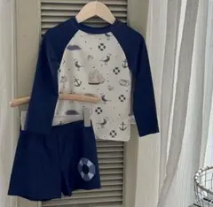 NEWマリン柄ラッシュガード水着 100cm