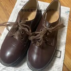 OLIVE des OLIVE 厚底シューズ　レース　リボン ブラウンのサムネイル