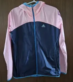 no.63 adidasフード付きジャケットピンク/ネイビー