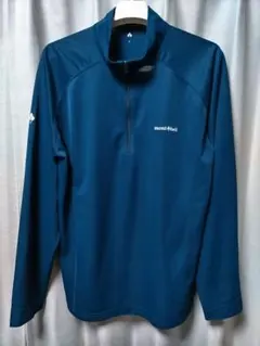 モンベル　クール　ロングスリーブ ジップシャツ　メンズ