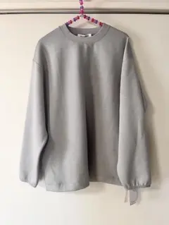 新品 gelato pique homme ダンボールニットプルオーバー グレー